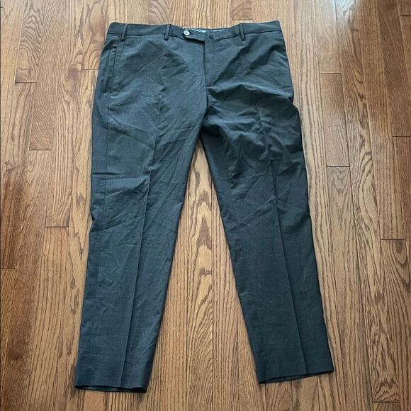 PT Torino Skinny Fit Techno Washable Wool Pants Charcoal Grey Men’s Sz 52 Italy